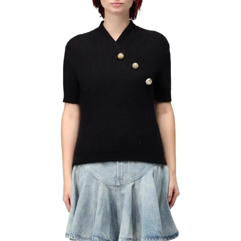 BALMAIN Embossed button Top-3