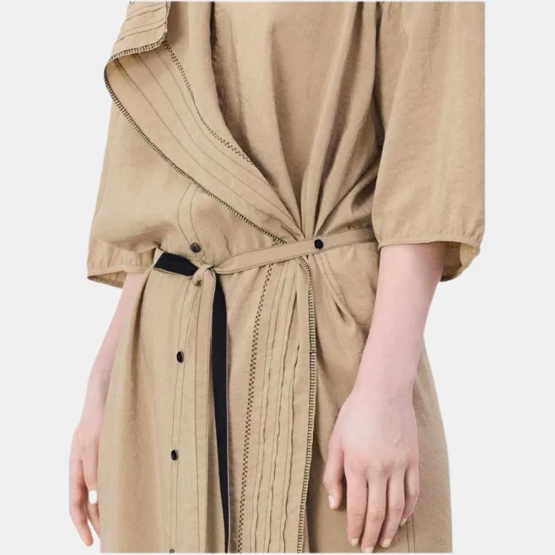 Lemaire Embroidered Asymmetrical Shirt Dress-1