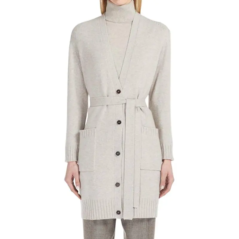 MaxMara Long Sleeved Dress Women's Gray-3