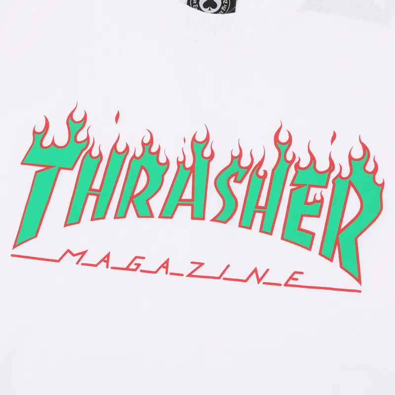 Thrasher T Shirt US Version Unisex White-3