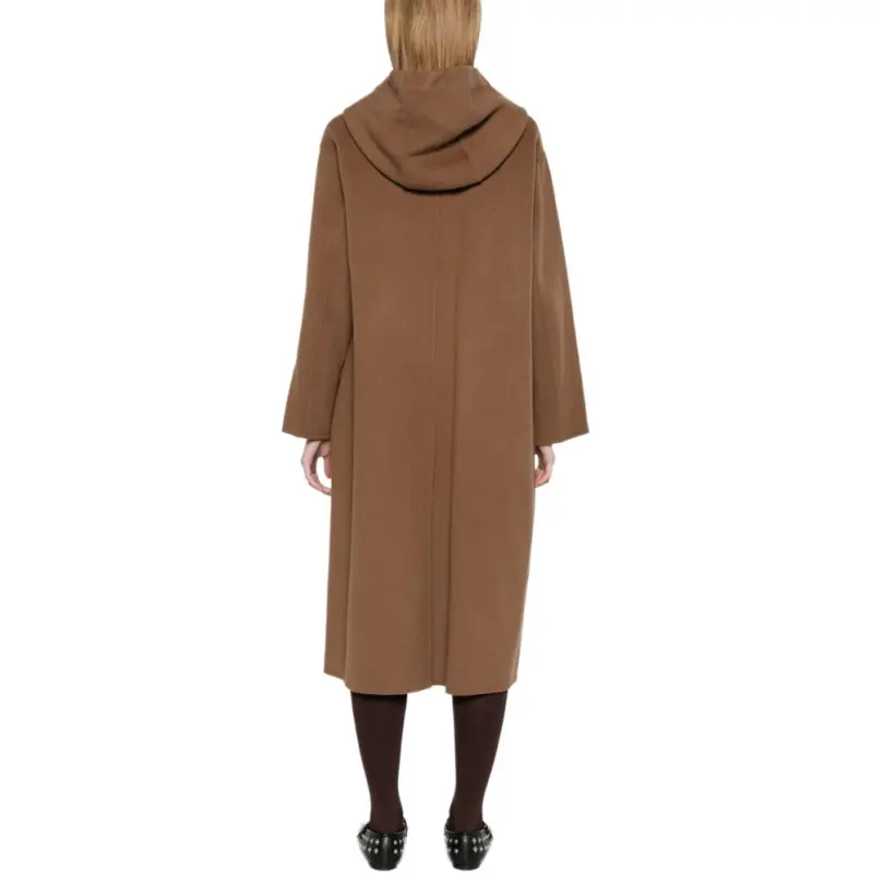 'S MAX MARA Straight Hem Long Sleeved Coat-2