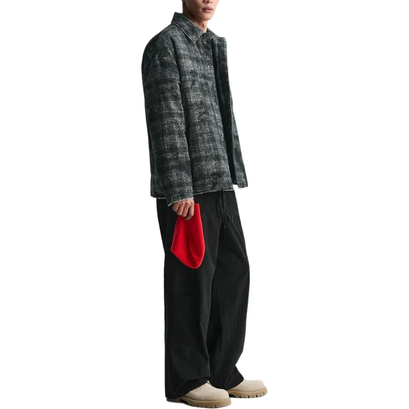 ZARA New Year Cargo Pants Men Black-2