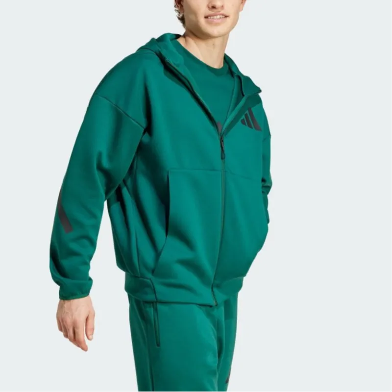 Adidas Free Shipping With AdiClub Z.N.E. Full Zip Hooded Track Jacket-3