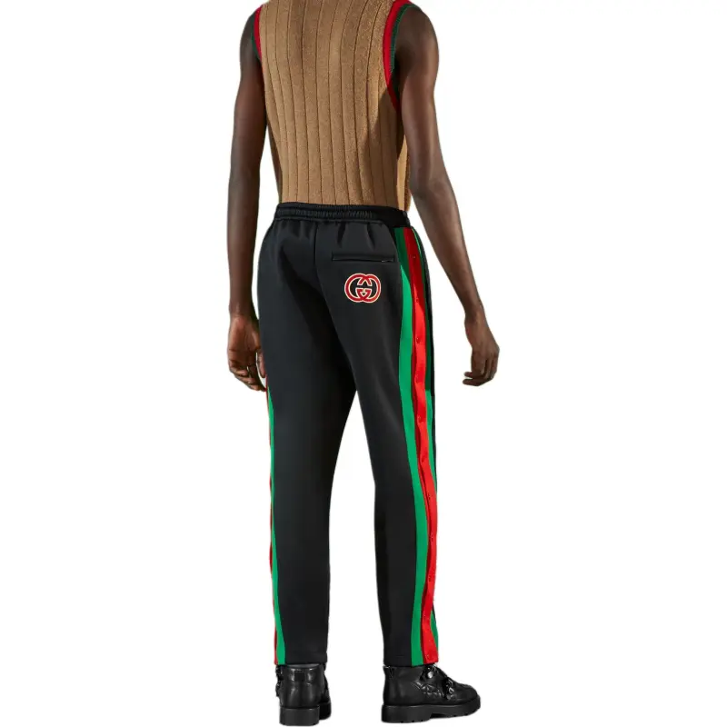 GUCCI Logo Patch Drawstring Track Pants-2
