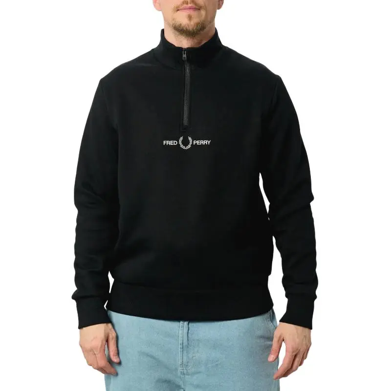 FRED PERRY Sweatshirt Men's Black-2