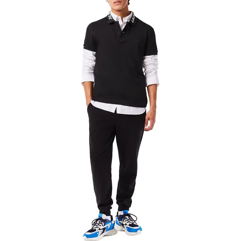 LACOSTE Casual Pants Men Black-6