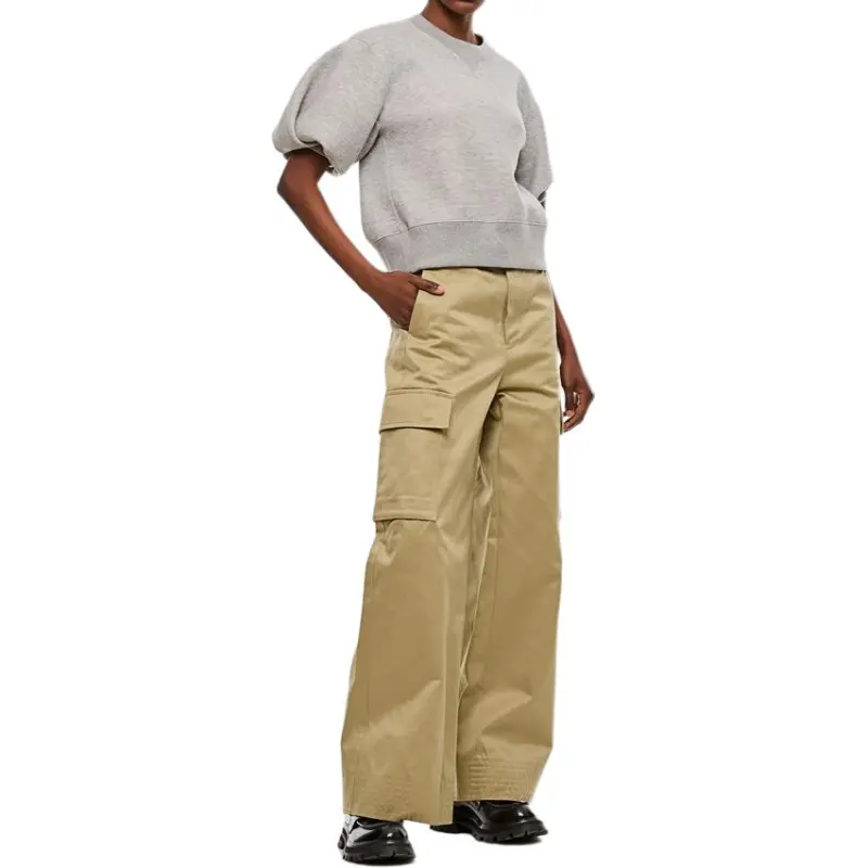 Sacai Wide Leg Belted Trousers-2