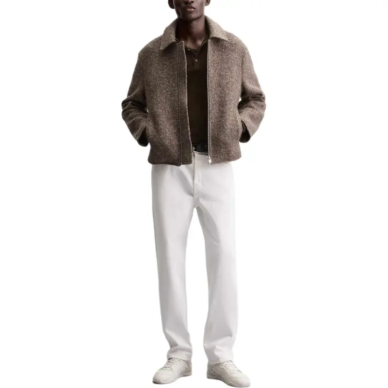ZARA Jackets Coats Men's Brown/Dark Taupe-3