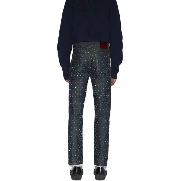 GUCCI Jeans Men Blue-4