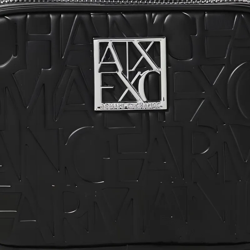 ARMANI EXCHANGEAE Polyester Shoulder Bag, Crossbody Bag Small Size Women's Black-3