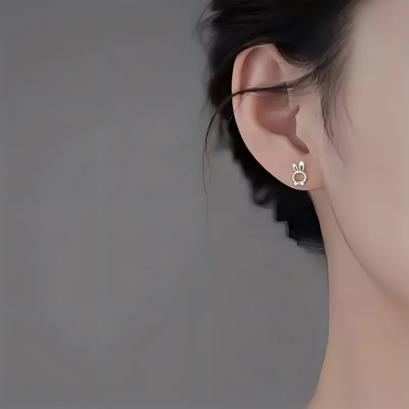 High Quality Alloy Construction Fashion Stud Earrings Unisex-5
