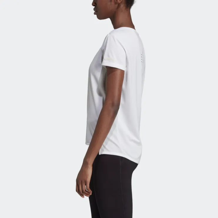 Adidas Set in Sleeve T Shirt Women's White-4
