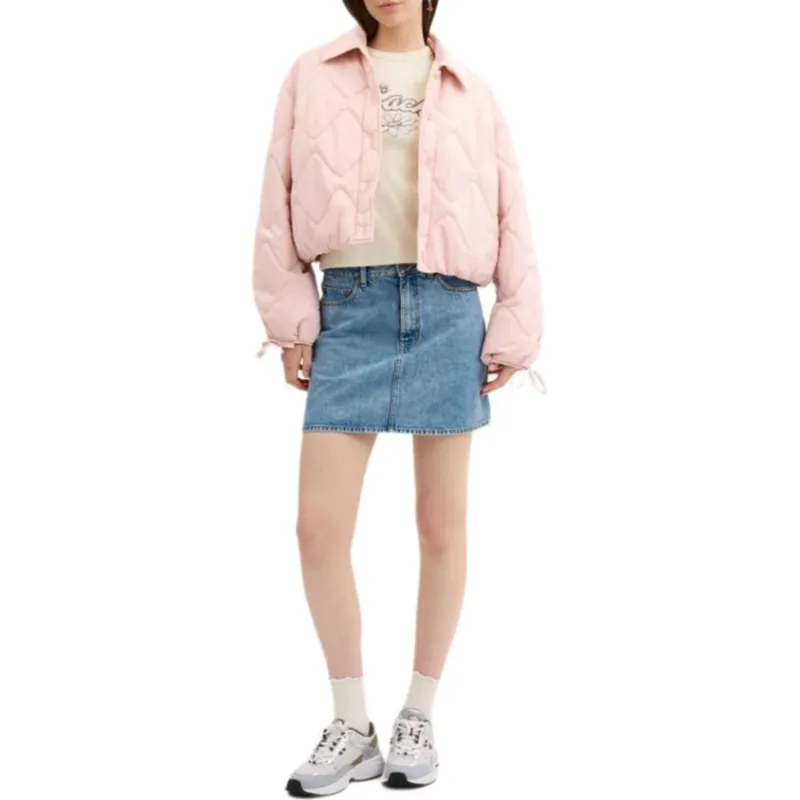 COACH FW24 Puffer Jacket Women's Pink-1