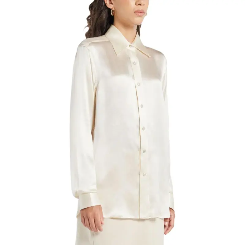 TOM FORD Fluid Charmeuse Satin Shirt-2