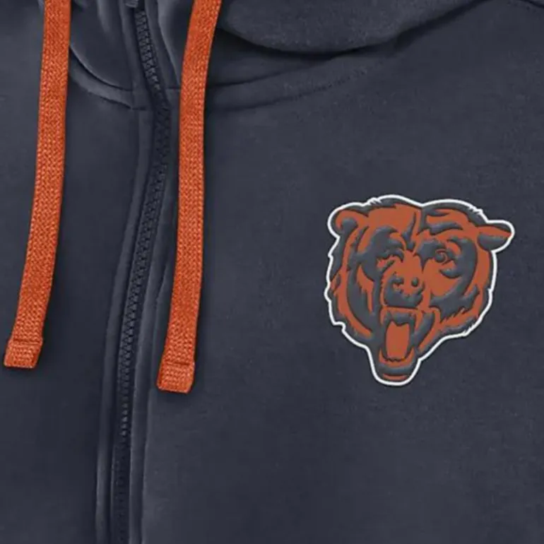Nike Chicago Bears Club Men's Nike Nfl Full Zip Hoodie-3