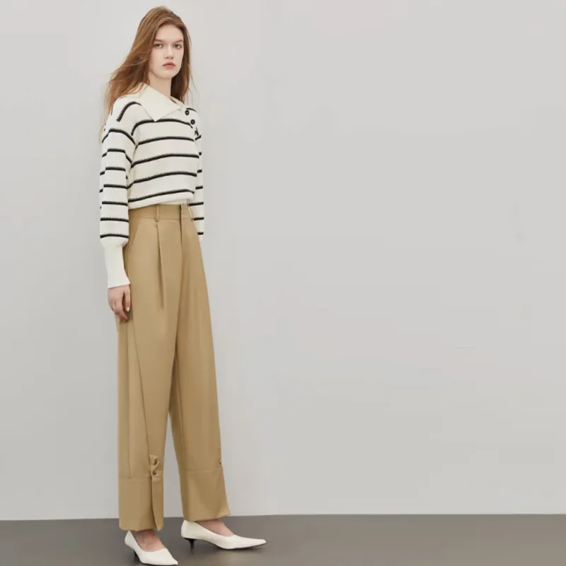 ELLE Casual Pants Women's Khaki-2