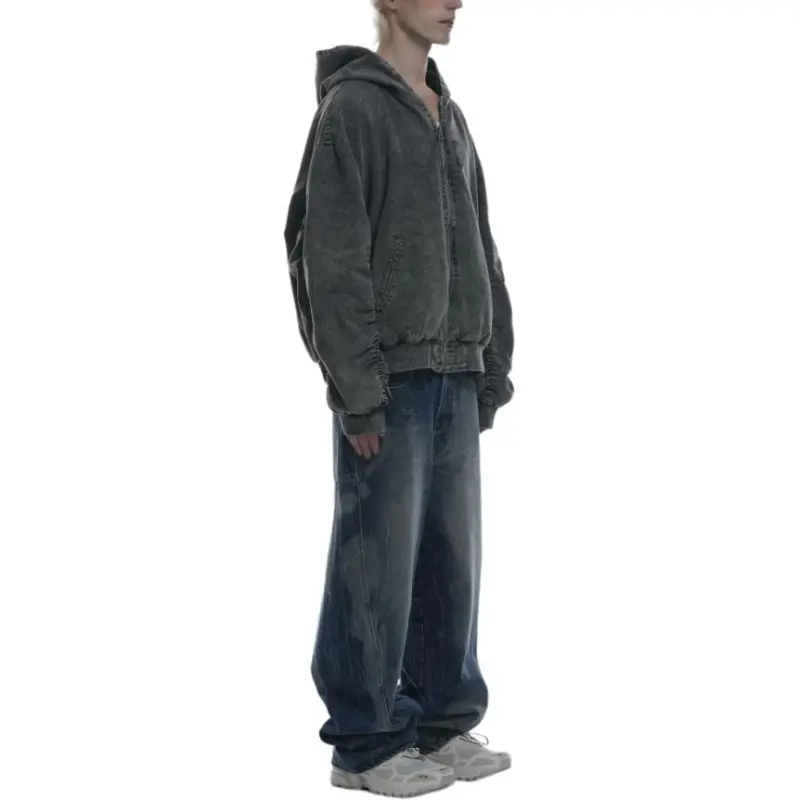 GRAILZ Jackets Coats Men's Charcoal-4