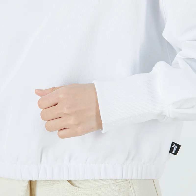 PUMA Sweatshirts Women's White-3