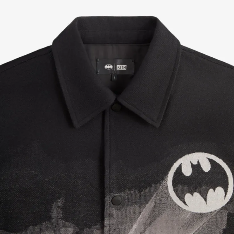 KITH X Batman Signal Tapestry Coaches Jacket-2