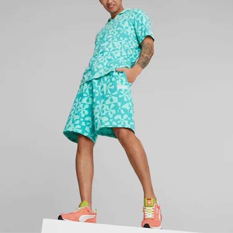 PUMA X SPONGEBOB Casual Shorts Unisex Mint Green-3