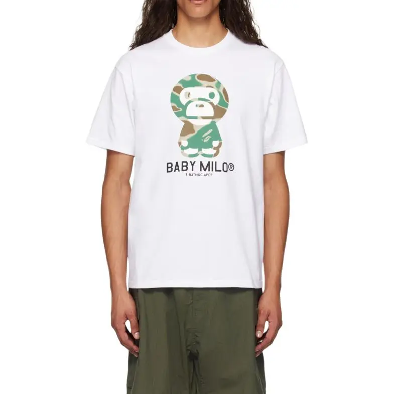 A BATHING APE Liquid Camo Baby Milo Tee-2