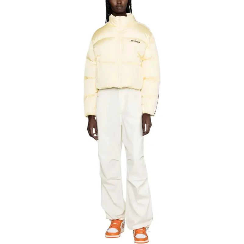 PALM ANGELS Logo Embroidered Padded Jacket-2