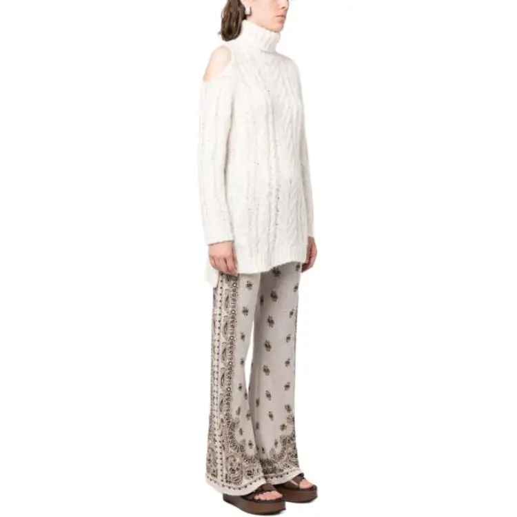 PAROSH Sweaters Women's White-3