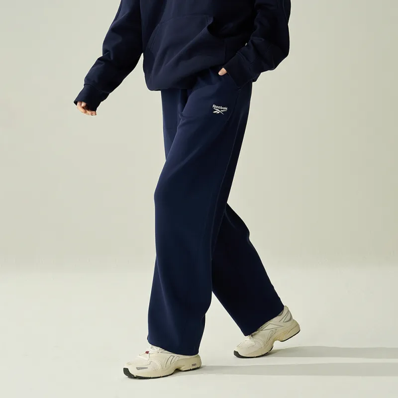 Reebok Knitted Sports Pants Unisex Navy Blue-3