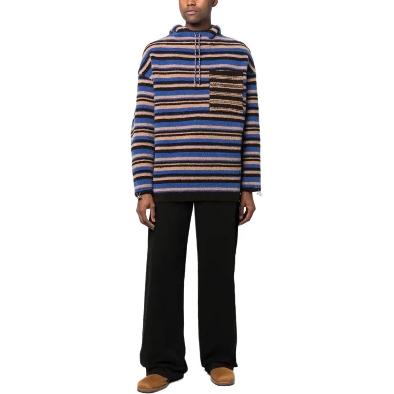 Jacquemus Striped Knitted Hoodie-2