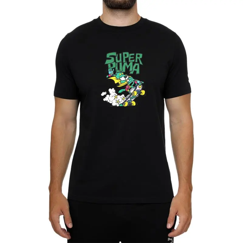 PUMA CLASSICS SUPER T Shirt Men's Black-2