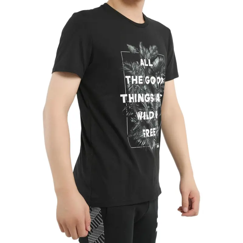 Adidas T Shirts Men Black-2
