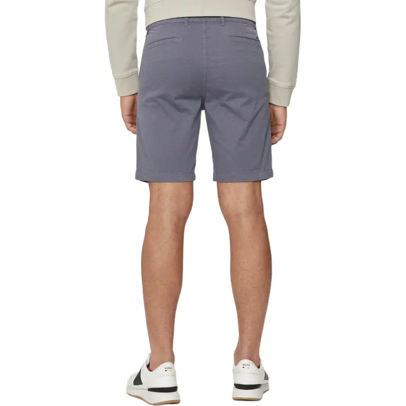 HUGO BOSS Slim-Fit Shorts In Stretch-Cotton Twill Casual Shorts Men's Dark Blue-2