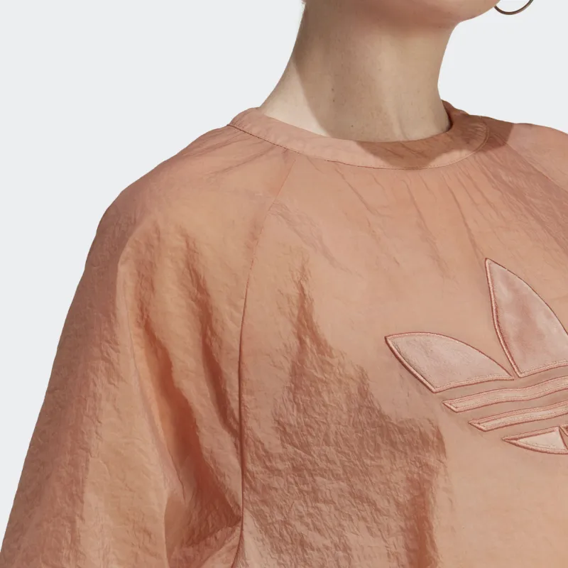 Adidas Originals Raglan Sleeve T Shirt Women's Coffee-4