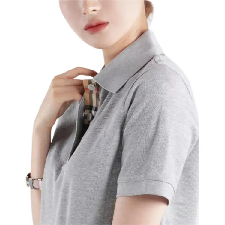 Burberry Polo Shirt Women's Gray-4