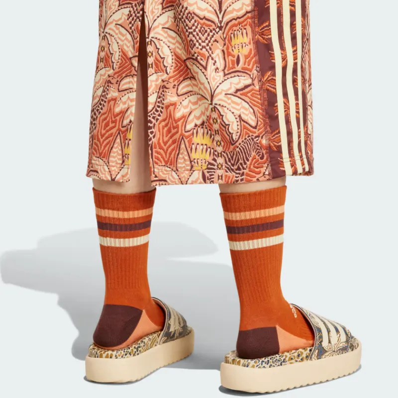 Adidas FARM Rio Long-Sleeved Dresses Women's Leisure Yellow/Hazy Copper/Dynamic Gold-5