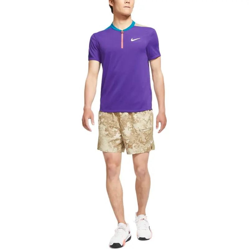 Nike Court Breeze Slam Polo Shirt Men's Palace Purple-2