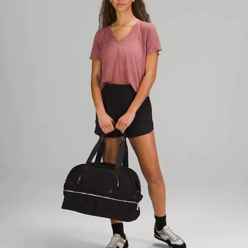 Lululemon Nylon Shoulder Bag Crossbody Bag Handbag Travel Bag Regular Women's Black-5