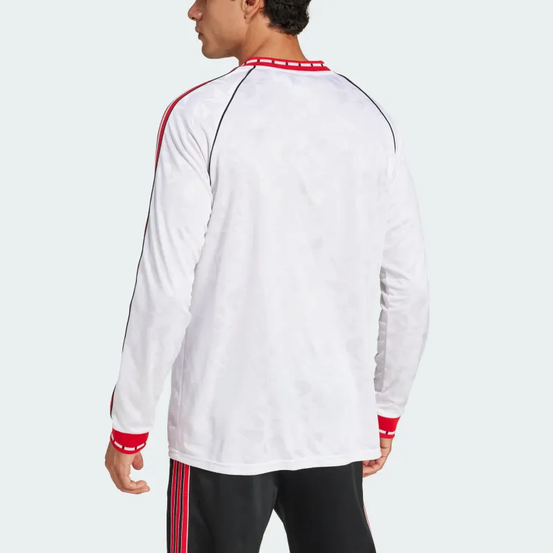 Adidas Originals Manchester SS25 UNITED '91 AWAY JERSEY Soccer Jersey Men's White/Red-5