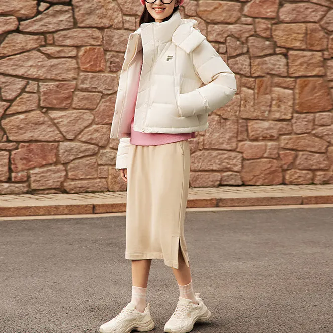 FILA FUSION FOB Down Jacket Women's Wheat Cream-5