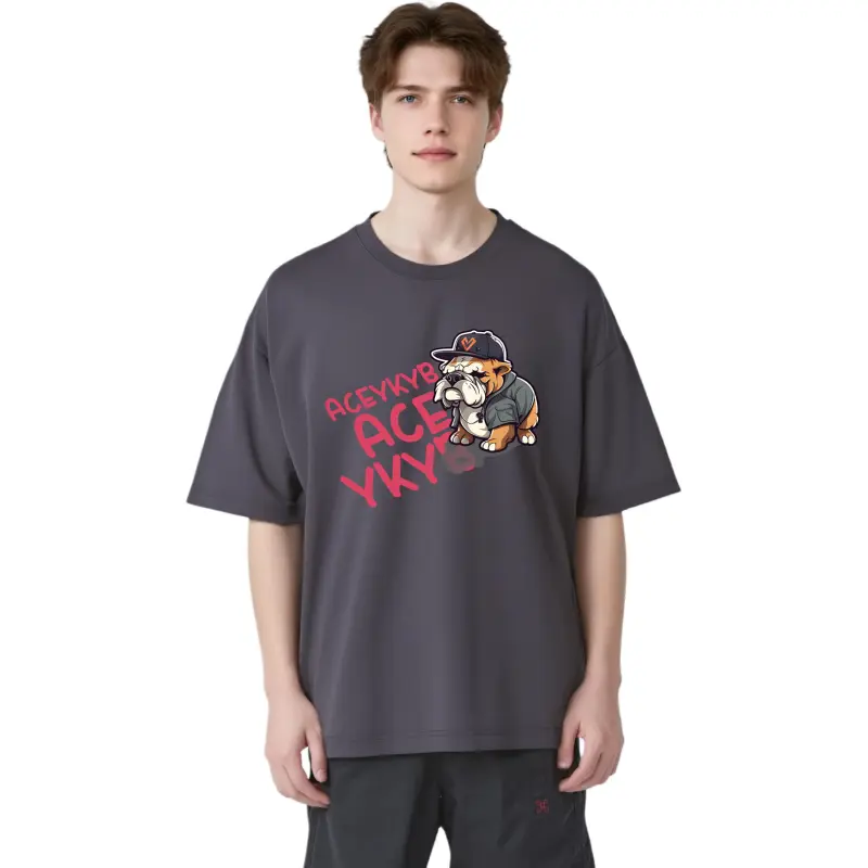 YK&YB T Shirts Unisex Gray-3