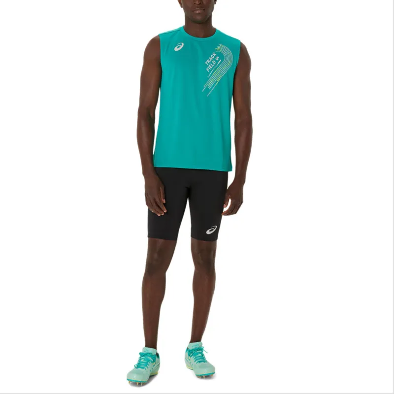 Asics Tank Top Men's Blue Green-3