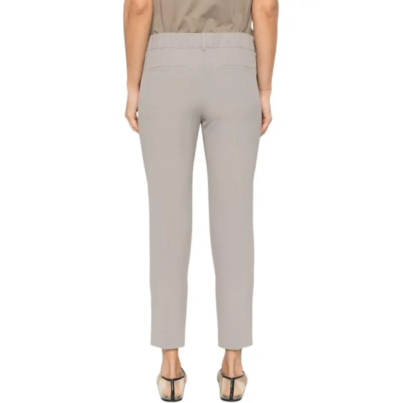 Brunello Cucinelli Pleat Detailed Cropped Trousers-2