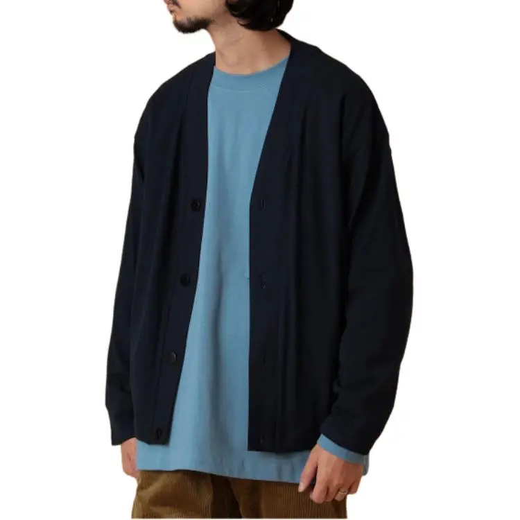 Beams Sweaters Men Marine Blue-4