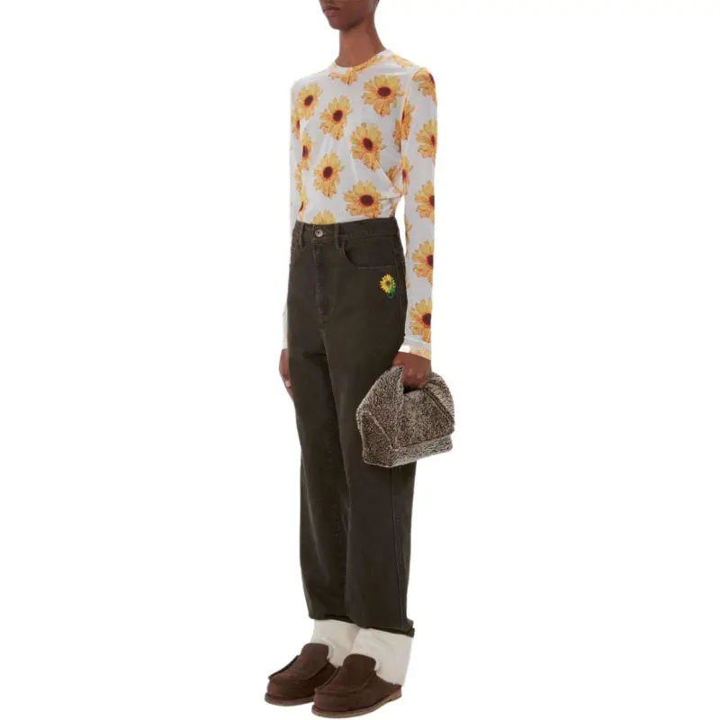 JW Anderson Contrast Turn up Jeans-2