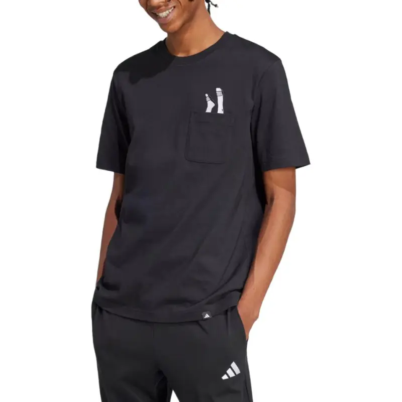 Adidas Lounge Slides Graphic Pocket T Shirt-3