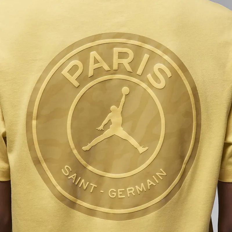 Jordan x PSG SS24 T-Shirt Men's Yellow-5