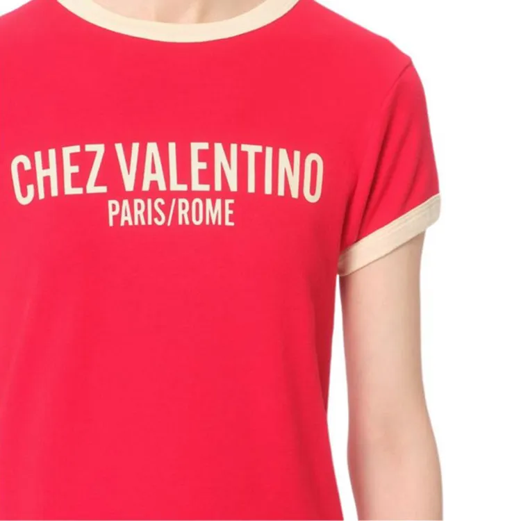Valentino Chez Valentino Printed Crewneck T Shirt-7