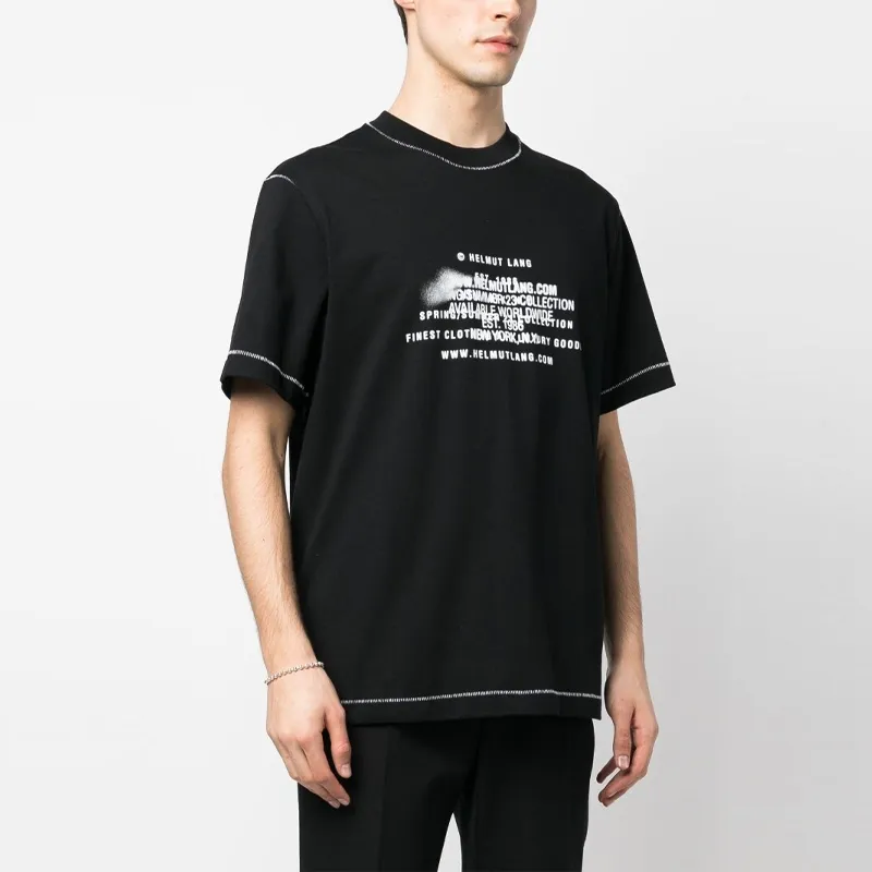 Helmut Lang T-Shirts Men Black-2