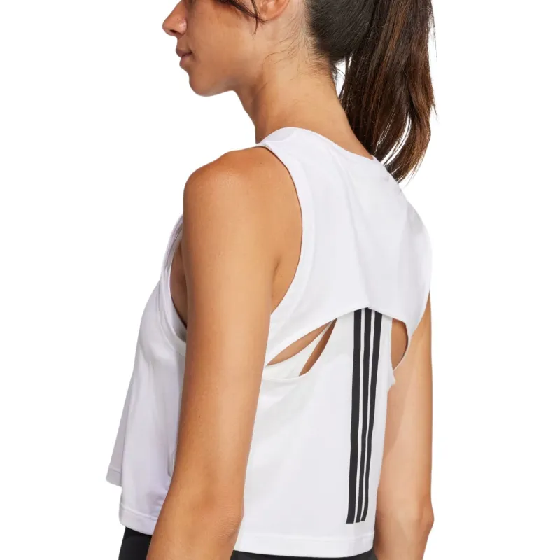 Adidas Free Shipping With AdiClub Power 3 Stripes Boxy Tank Top-3