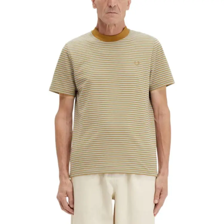 FRED PERRY Strip Cotton T shirt-3